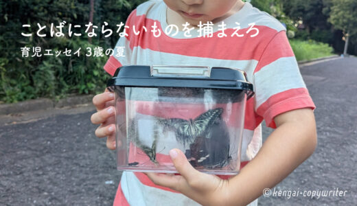 ことばにならないものを捕まえろ |&nbsp;育児エッセイ 3歳の夏